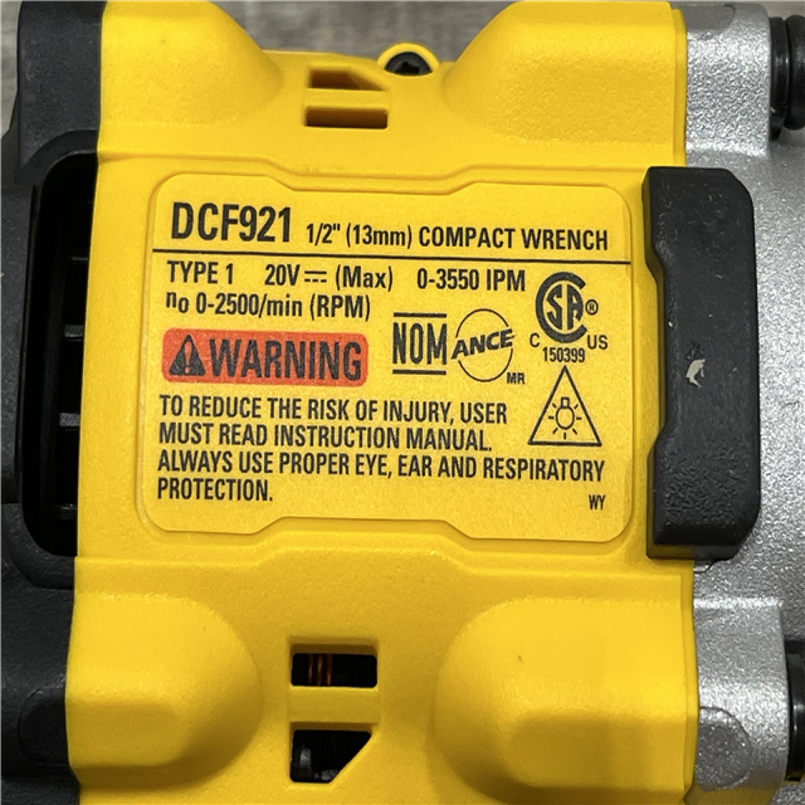 AS-IS DEWALT ATOMIC 20V MAX Cordless Brushless 1/2 in. Variable Speed Impact Wrench (Tool Only)