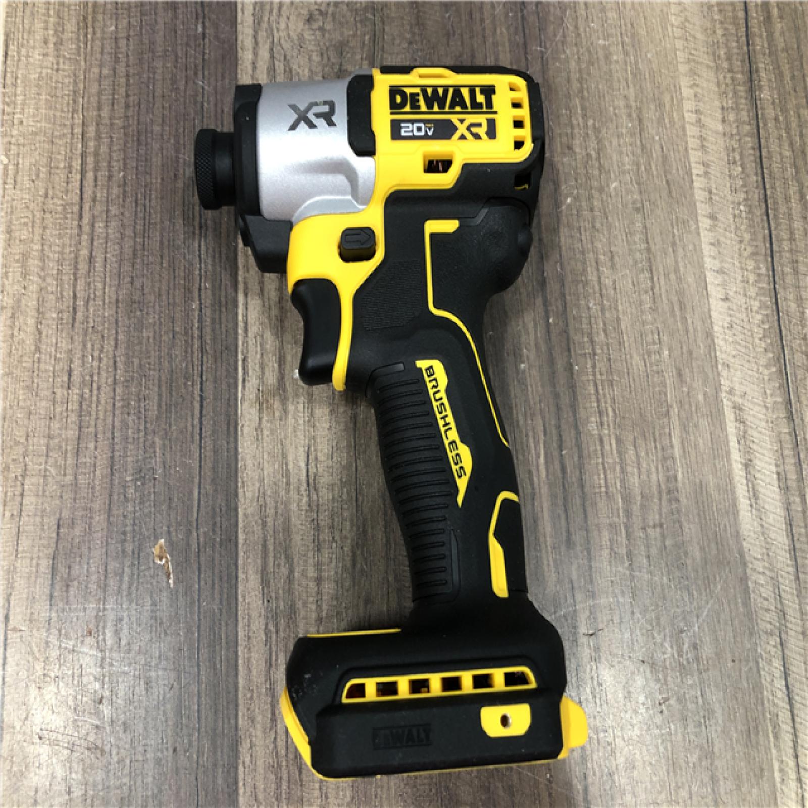 AS-IS DEWALT 20V MAX XR Cordless Brushless 1/4 in. 3-Speed Impact Driver (Tool-Only)