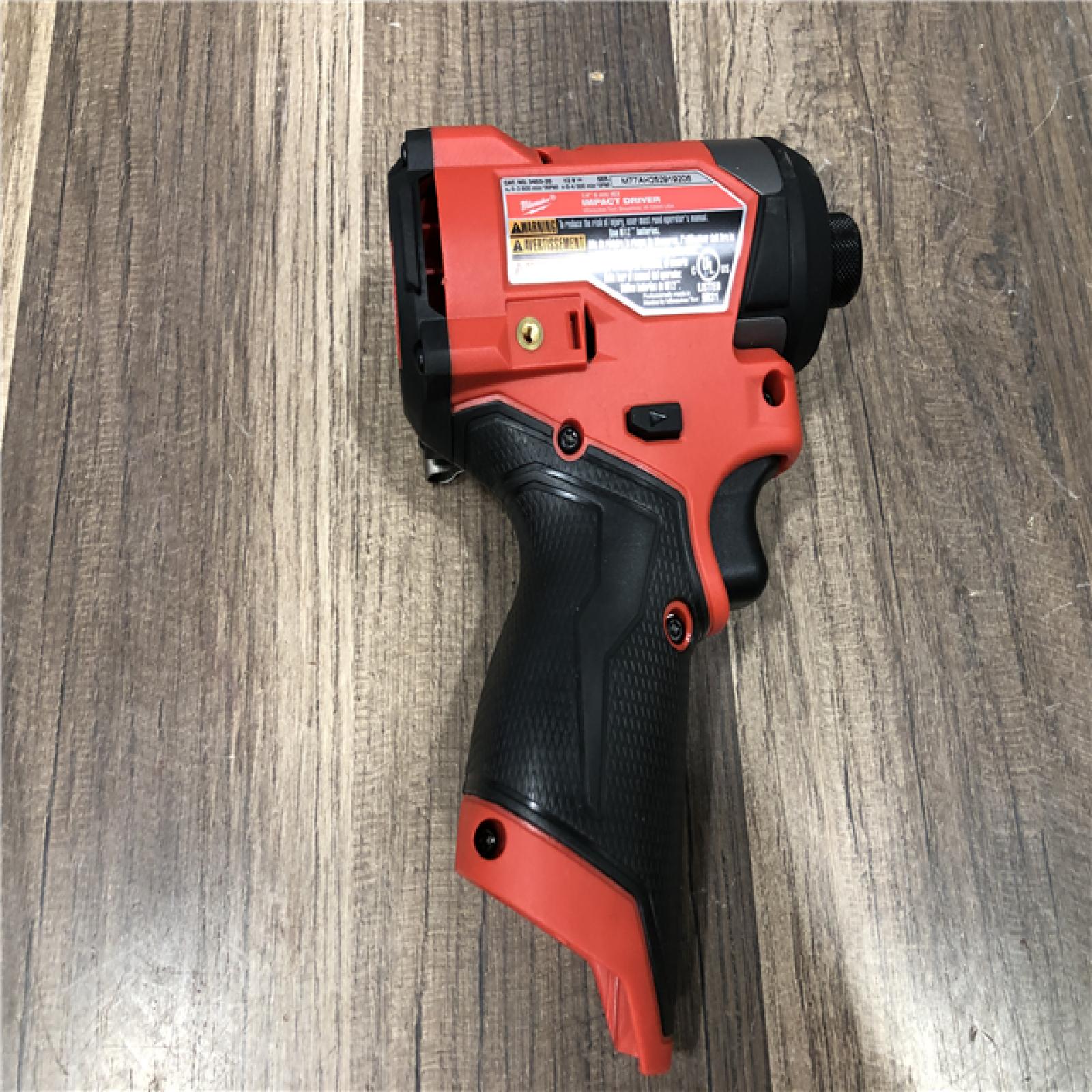 AS-IS Milwaukee  FUEL 12V Lithium-Ion Brushless Cordless 1/4 in. Hex Impact Driver (Tool-Only)