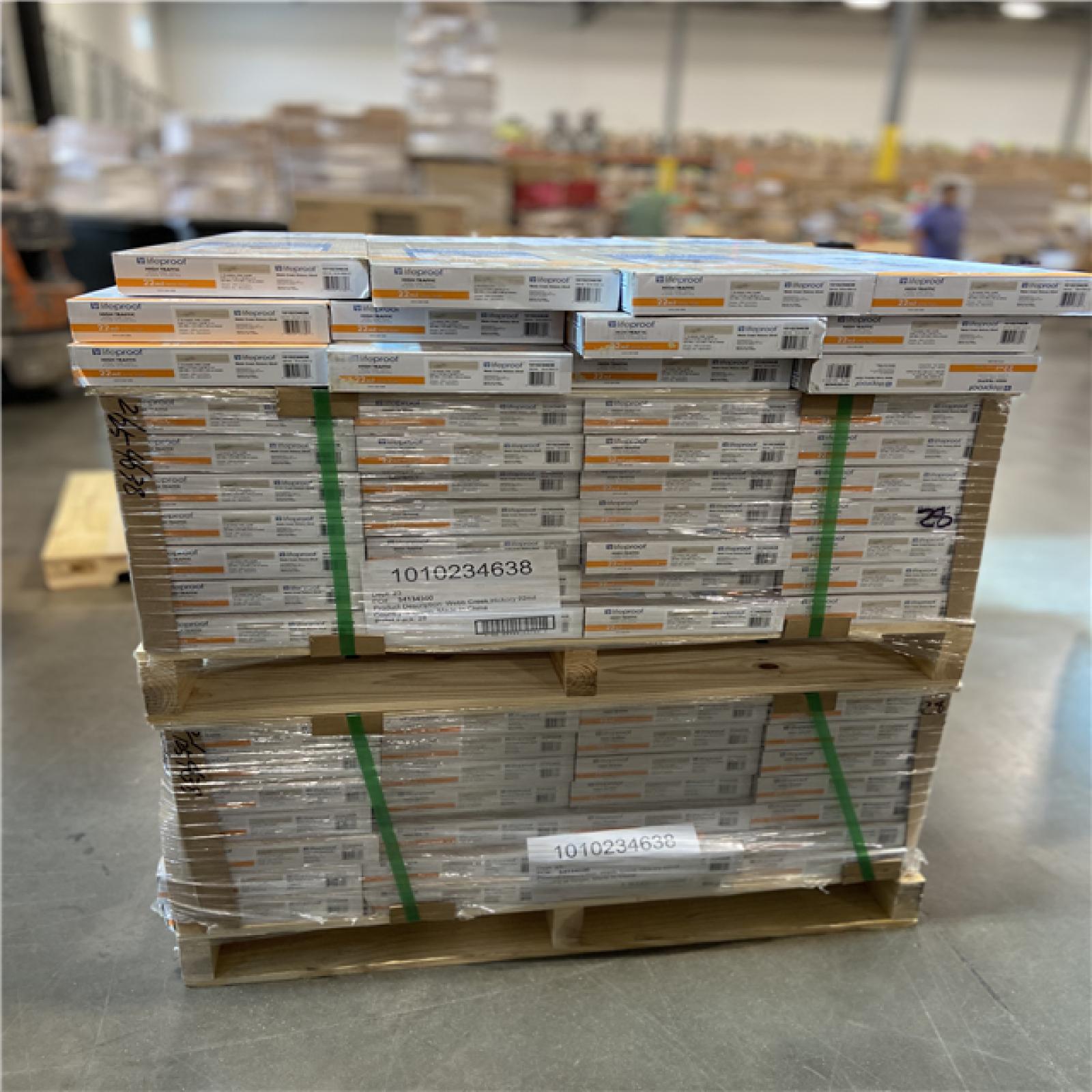 DALLAS LOCATION - Lifeproof Webb Creek Hickory 22 MIL x 8.7 in. W x 48 in. L Click Lock Waterproof Luxury Vinyl Plank Flooring (20.1 sq. ft./Case) (68 UNITS)
