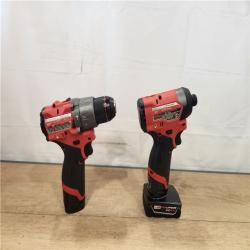 AS-IS- Milwaukee 12V Brushless Hammer Drill and Impact Driver Combo Kit