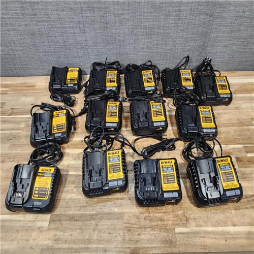 HOUSTON LOCATION - AS - IS DEWALT BATTERY CHARGER PACK QTY - 13
