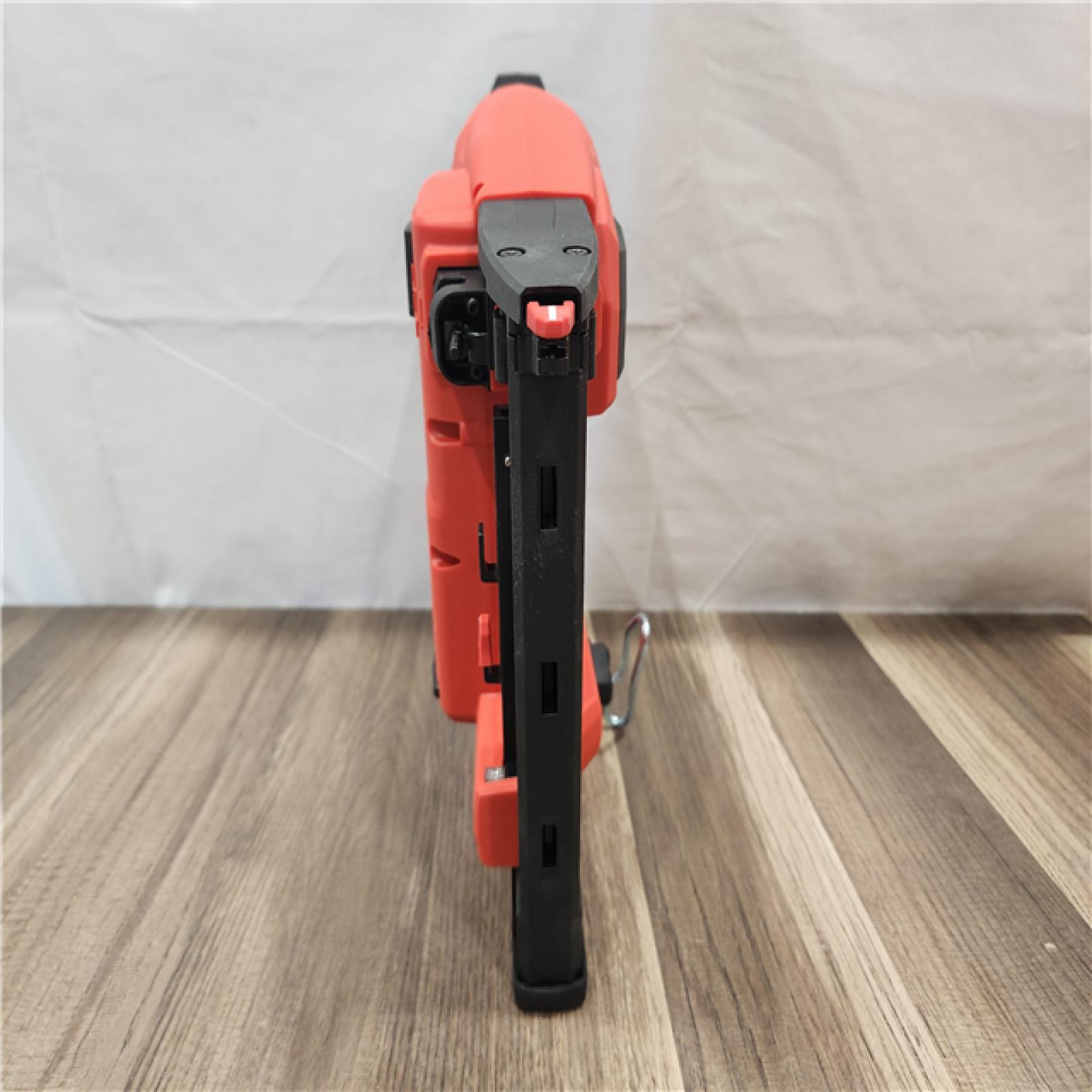 AS-IS- MILWAUKEE FUEL 18V Cordless 18-Gauge 1/4 in. Narrow Crown Stapler (Tool-Only)