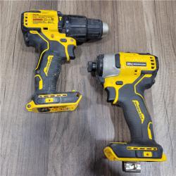 AS-IS DEWALT ATOMIC 20-Volt MAX Lithium-Ion Cordless Combo Kit (2-Tool) with (2) 2.0Ah Batteries, Charger and Bag
