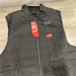 AS-IS Men's 3X-Large M12 12V Lithium-Ion Cordless AXIS Black Heated Vest (Vest Only)