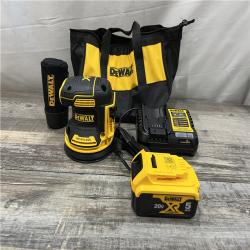 AS-IS DEWALT 20V MAX XR Cordless Brushless 5 in. Random Orbital Sander Kit
