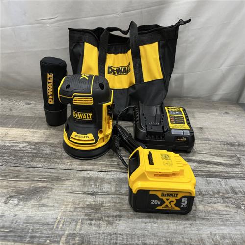 AS-IS DEWALT 20V MAX XR Cordless Brushless 5 in. Random Orbital Sander Kit