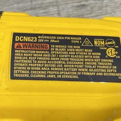 AS-IS DEWALT ATOMIC 20V MAX Lithium Ion Cordless 23 Gauge Pin Nailer Kit