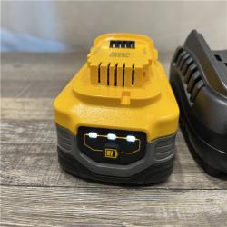 AS-IS DEWALT 20V MAX XR POWERSTACK Lithium-Ion Battery Starter Kit with 5.0Ah Battery and Charger