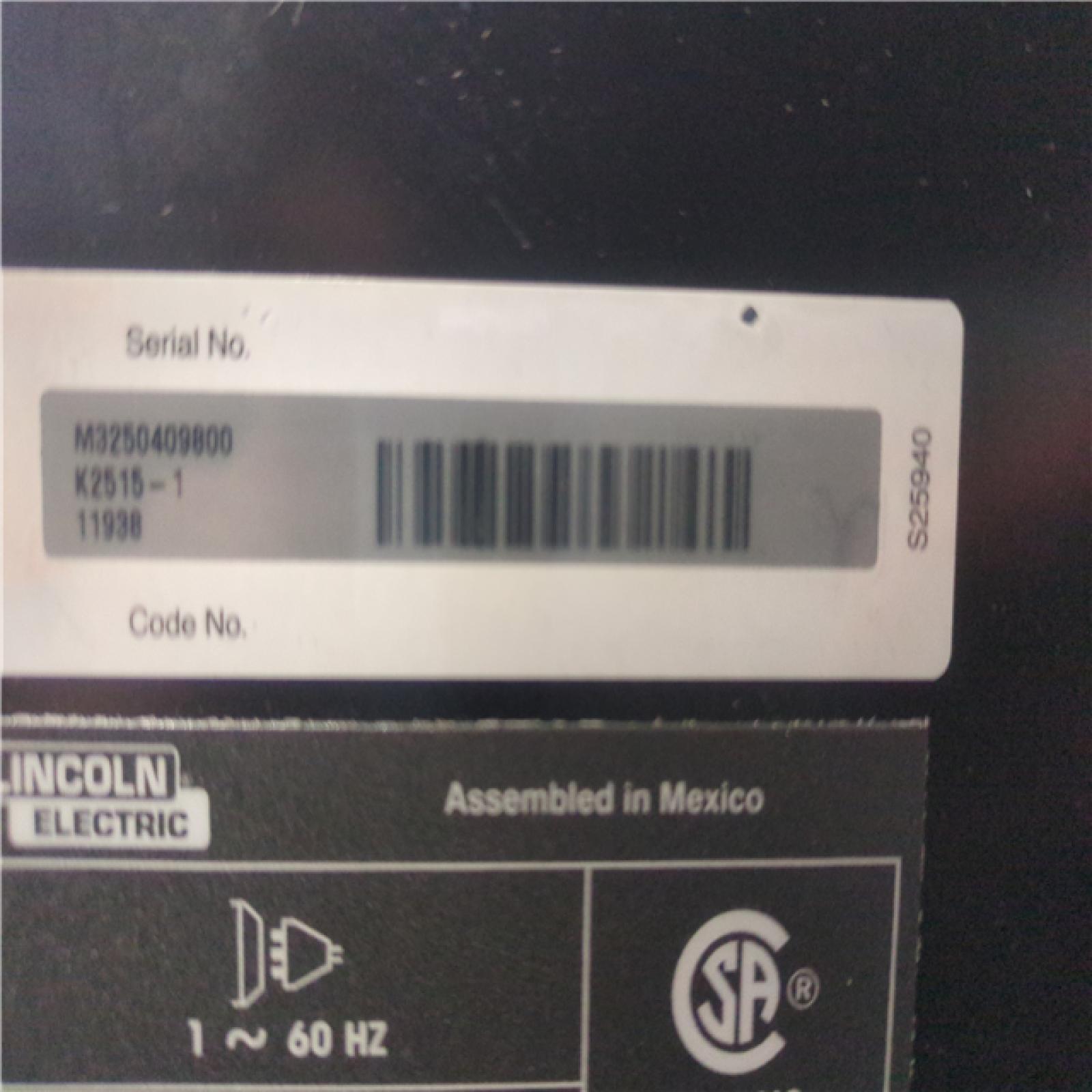 CALIFORNIA AS-IS lINCOLN ELECTRIC WELD-PAK
