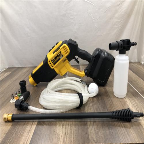 AS-IS DEWALT 20V MAX 550 PSI 1.0 GPM Cold Water Cordless Power Cleaner with 4-Nozzles (Tool Only)