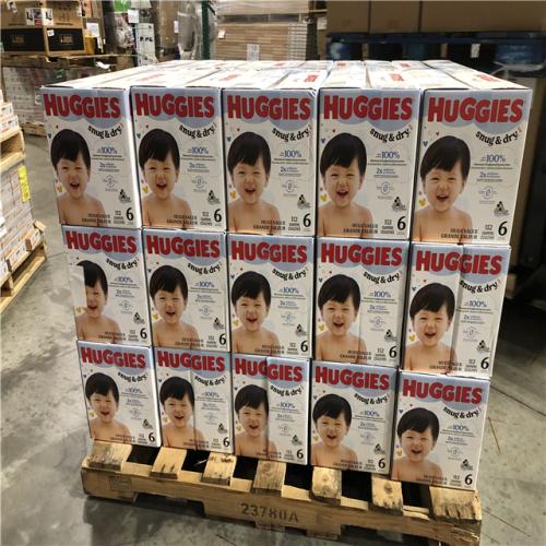 DALLAS LOCATION - Huggies Size 6 Diapers  Snug & Dry Baby Diapers PALLET-(30 UNITS)