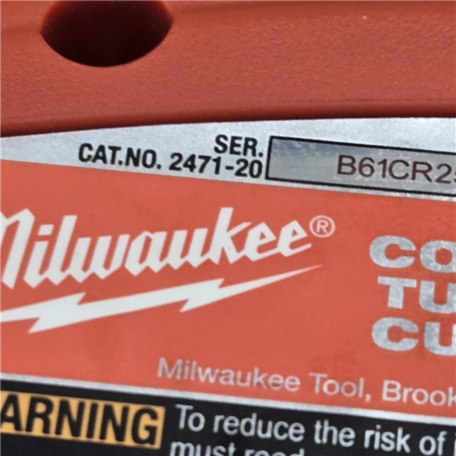 AS-IS Milwaukee M12 12V Cordless Copper Tubing Cutter (Tool-Only)