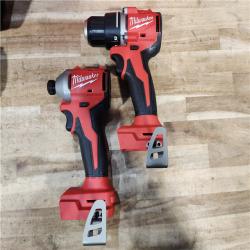HOUSTON LOCATION - AS-IS Milwaukee 18V Lithium-Ion Brushless Cordless Compact Drill/Impact Combo Kit