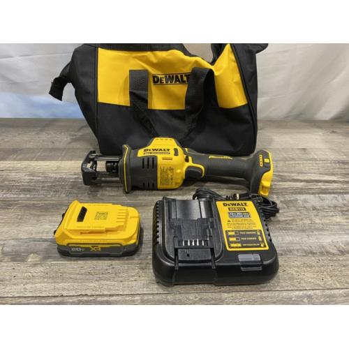 AS-IS DEWALT Atomic 20-Volt Maximum Cordless Brushless Compact Reciprocating Saw Kit