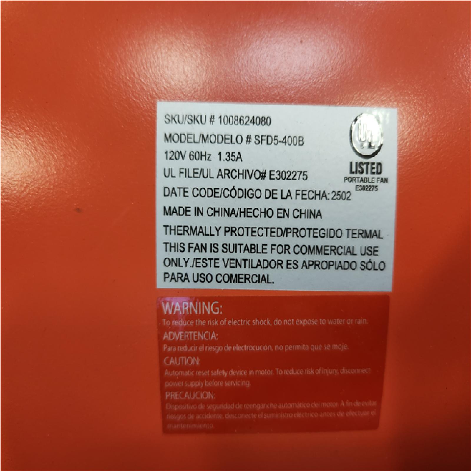 Phoenix AS-IS Mixed Commercial Electric High Speed Floor Fans Pallet of 8