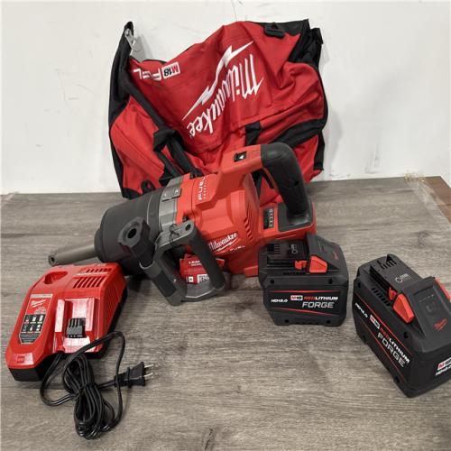 California AS-IS Milwaukee 1 D-Handle Ext. Anvil High Torque Impact Wrench  Includes (2) Batteries  Charger & Bag