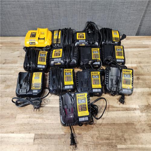 HOUSTON LOCATION - AS - IS DEWALT BATTERY CHARGER PACK QTY - 13