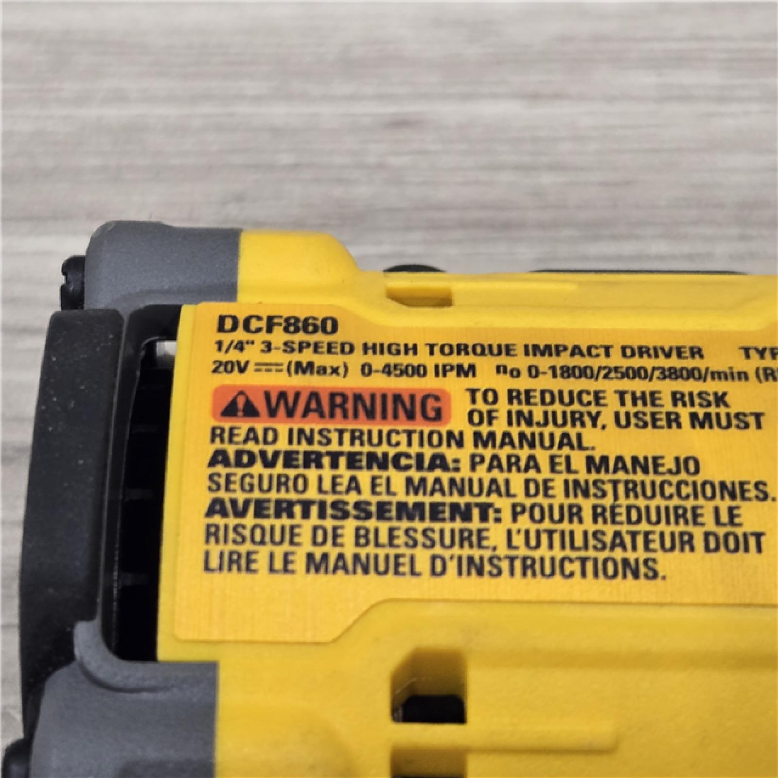 AS-IS DEWALT Shell 20v Max XR Impact Driver (Tool-Only)