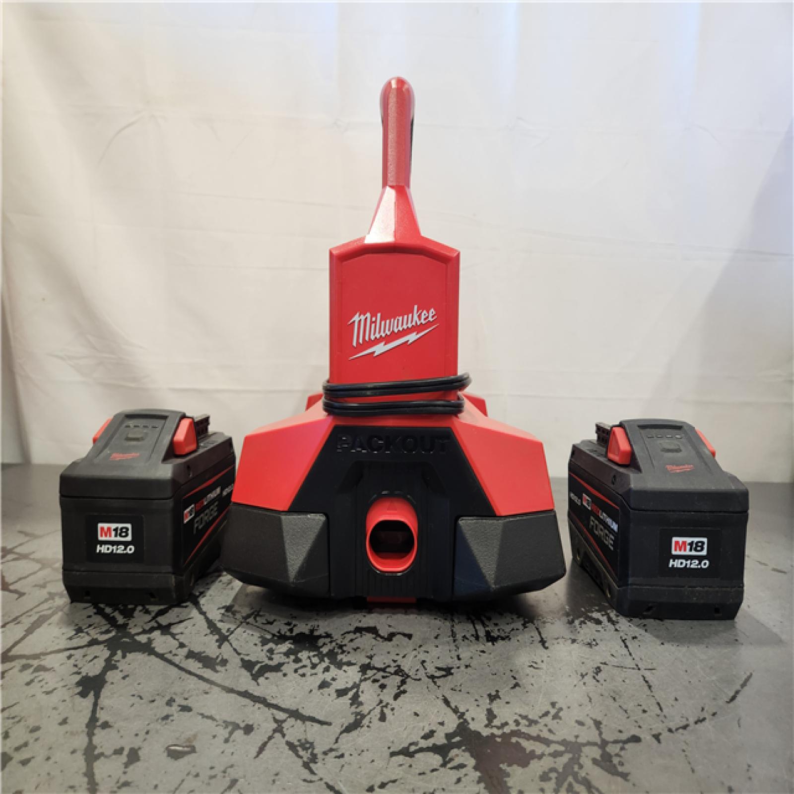 AS-IS- Milwaukee M18 18V Lithium-Ion REDLITHIUM FORGE Starter Kit with Two 12.0 Ah Battery