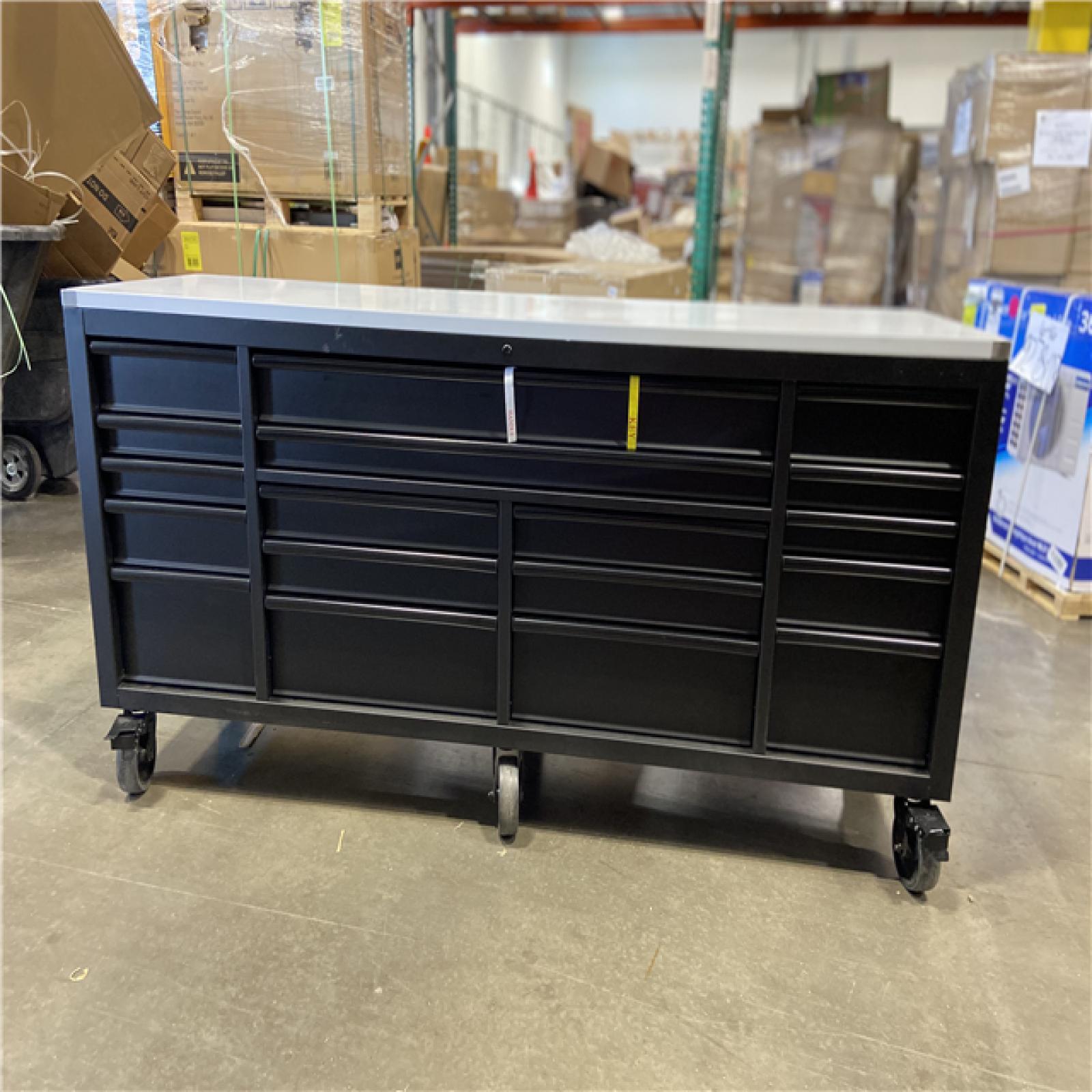 DALLAS LOCATION - HUSKY 84 IN. 18-DRAWER MOBILE WORKBENCH