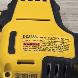 AS-IS Dewalt ATOMIC 20V MAX Cordless One-Handed Reciprocating Saw (Tool Only)