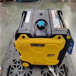 CALIFORNIA AS-IS CHAMPION 6 500/5 250-WATT RECOIL START  GAS PROPANE DUAL FUEL INVERTER PORTABLE GENERATOR