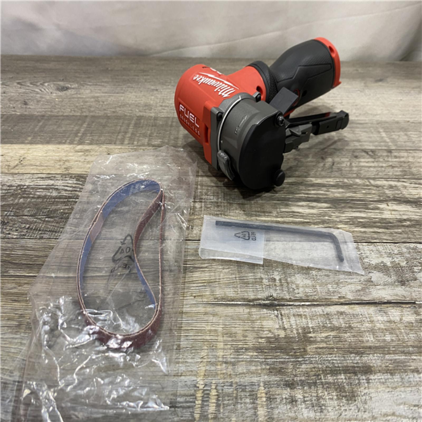 AS-IS Milwaukee FUEL 12V Lithium-Ion Brushless Cordless 3/8 in. x 13 in. Bandfile (Tool-Only)