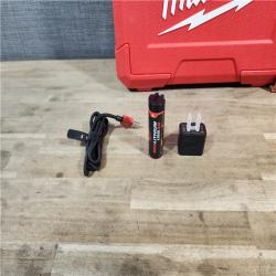 HOUSTON LOCATION - AS-IS MILWAUKEE 100 Ft. REDLITHIUM Lithium-Ion USB Green Rechargeable Cross Line Laser Level with Charger