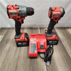 AS-IS- MILWAUKEE FUEL 18V Lithium-Ion Brushless Cordless Hammer Drill and Impact Driver Combo Kit