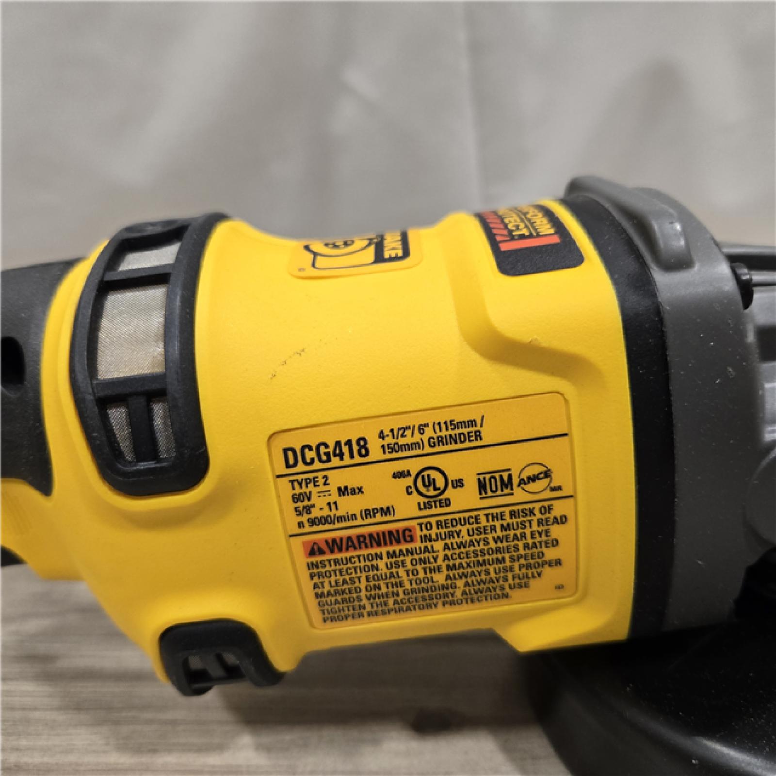 AS-IS DEWALT 60V MAX Cordless 4.5 in. to 6 in. Small Angle Grinder (Tool Only)