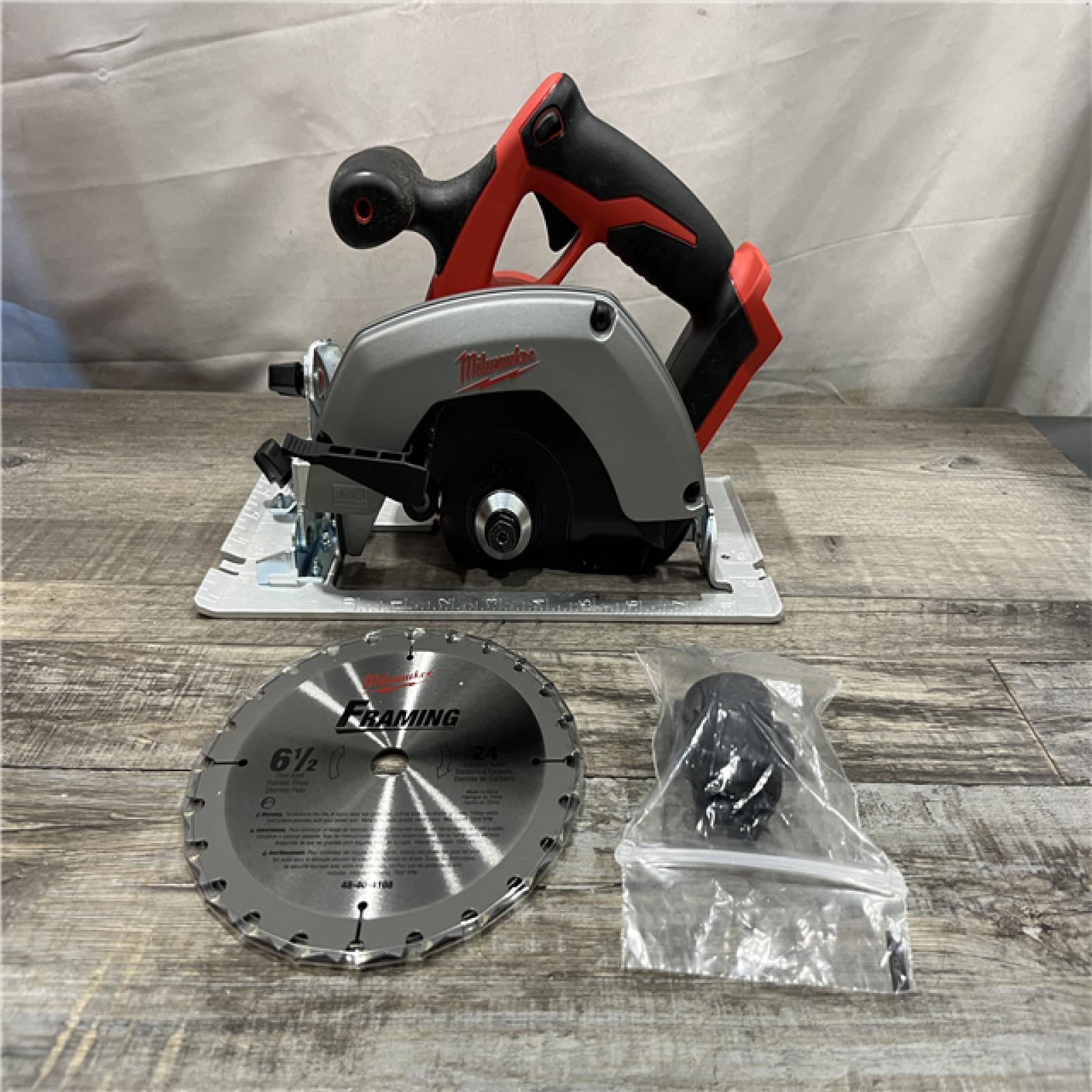 AS-IS Milwaukee 18V Lithium-Ion Cordless 6-1/2 in. Circular Saw (Tool-Only)