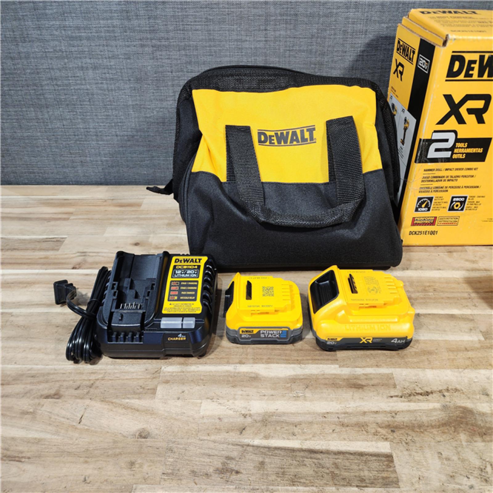 HOUSTON LOCATION - AS-IS DEWALT 20V XR Lithium-Ion Cordless 2-Tool Combo Kit
