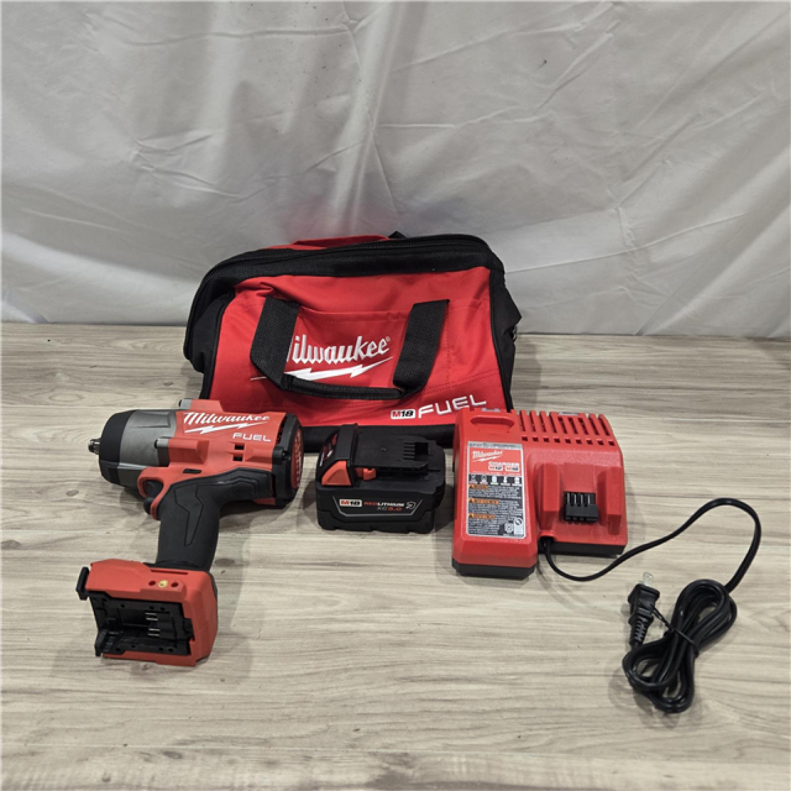 AS-IS Milwaukee M18 1/2 in. Cordless High Torque Impact Wrench Kit (Battery & Charger)