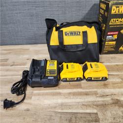 HOUSTON LOCATION - AS-IS DEWALT ATOMIC 20-Volt MAX Lithium-Ion Cordless Combo Kit