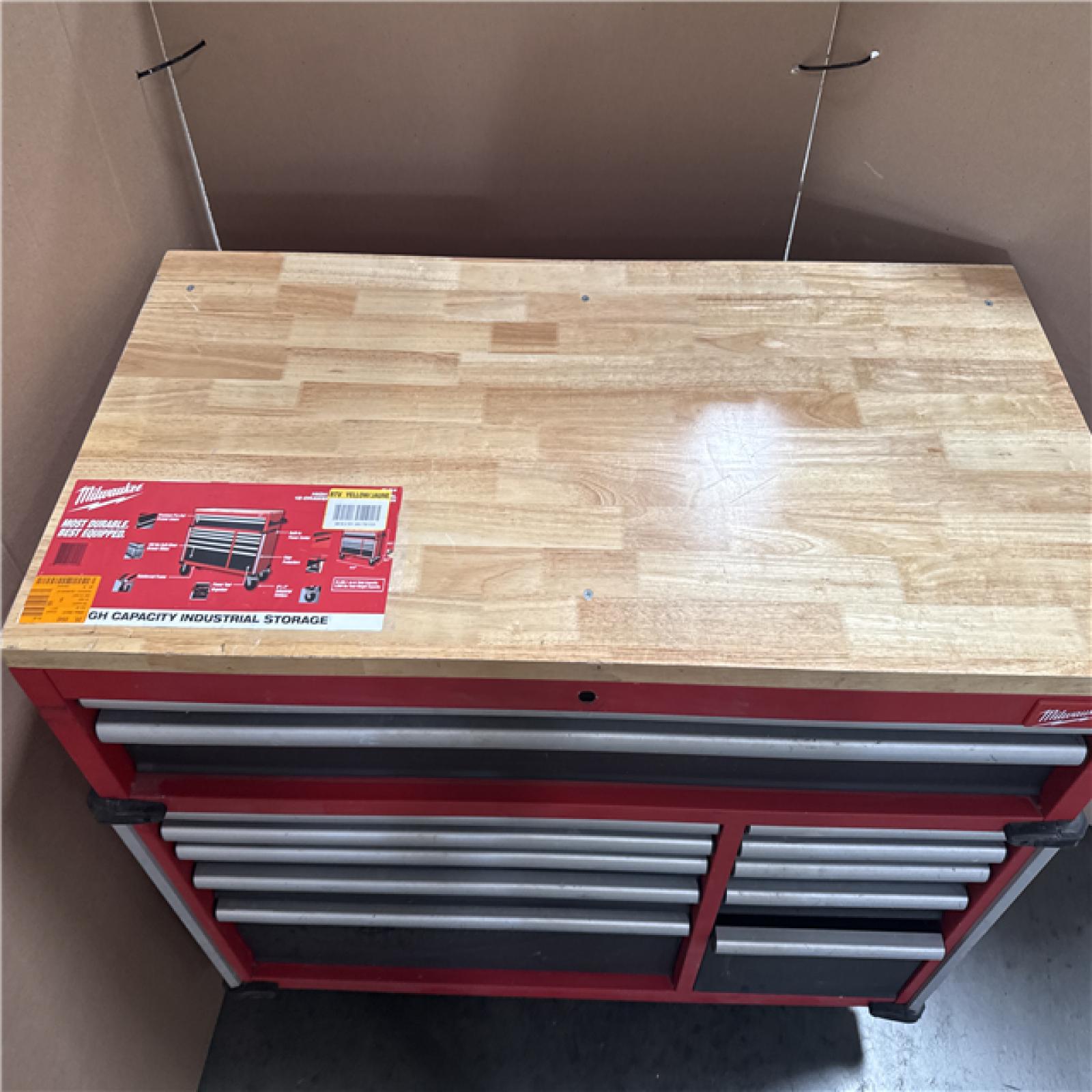 CALIFORNIA AS IS MILWAUKEE 12 DRAWER WORKBENCH (POPPED LOCK)