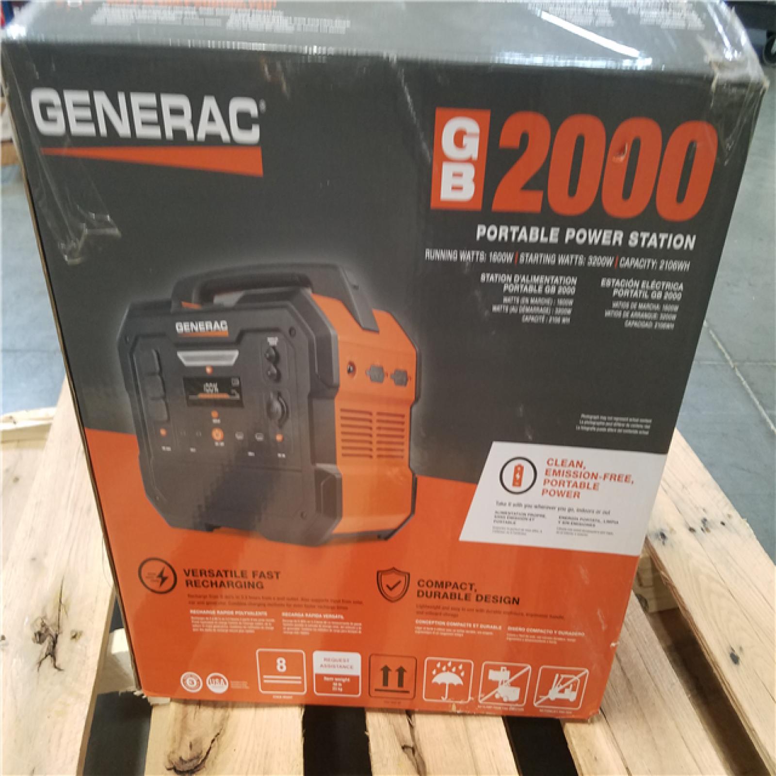 CALIFORNIA AS-IS GENERAC PORTABLE GENERATOR
