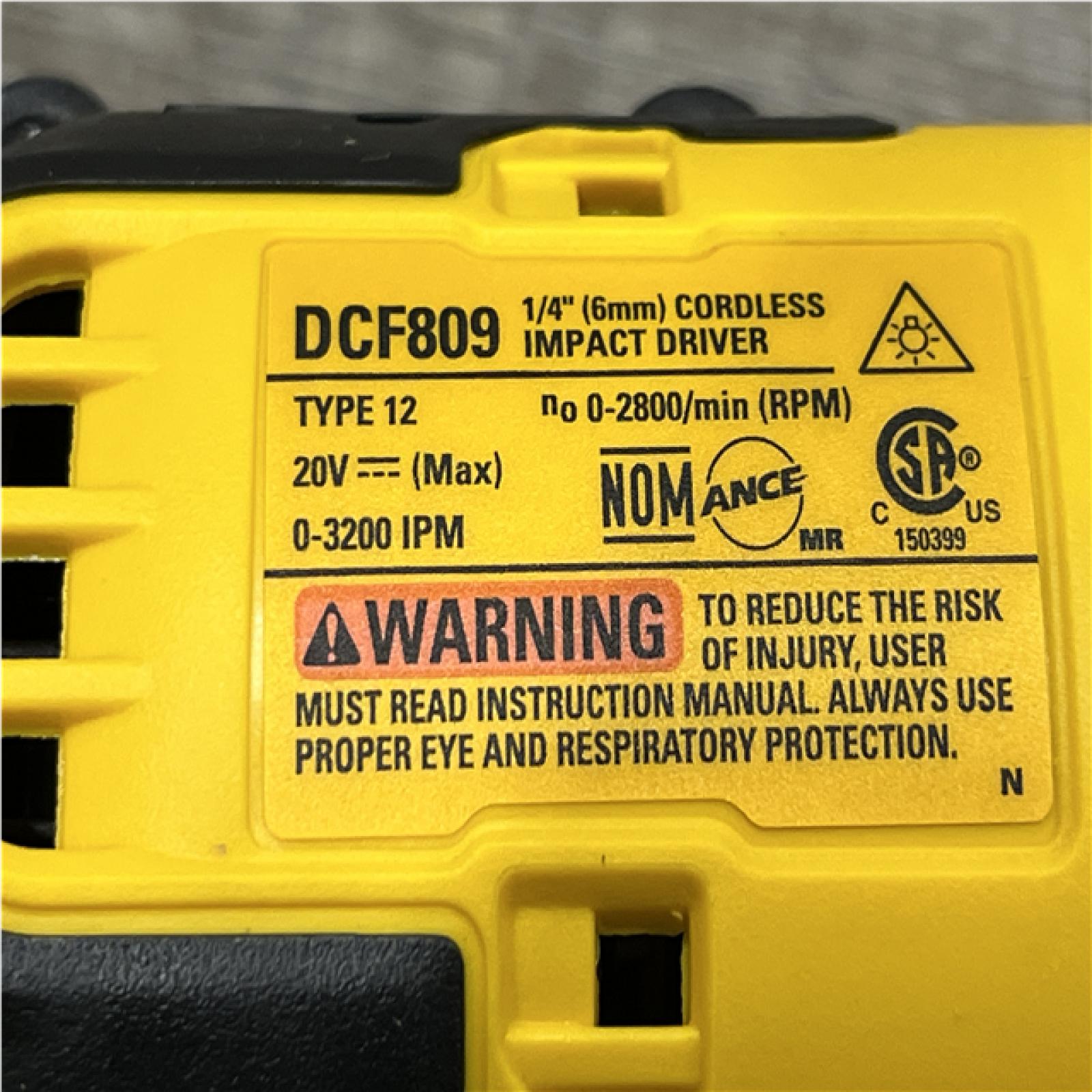 AS-IS DEWALT Atomic 20V Max Lithium-Ion Brushless Cordless Compact 1/4 in. Impact Driver Kit