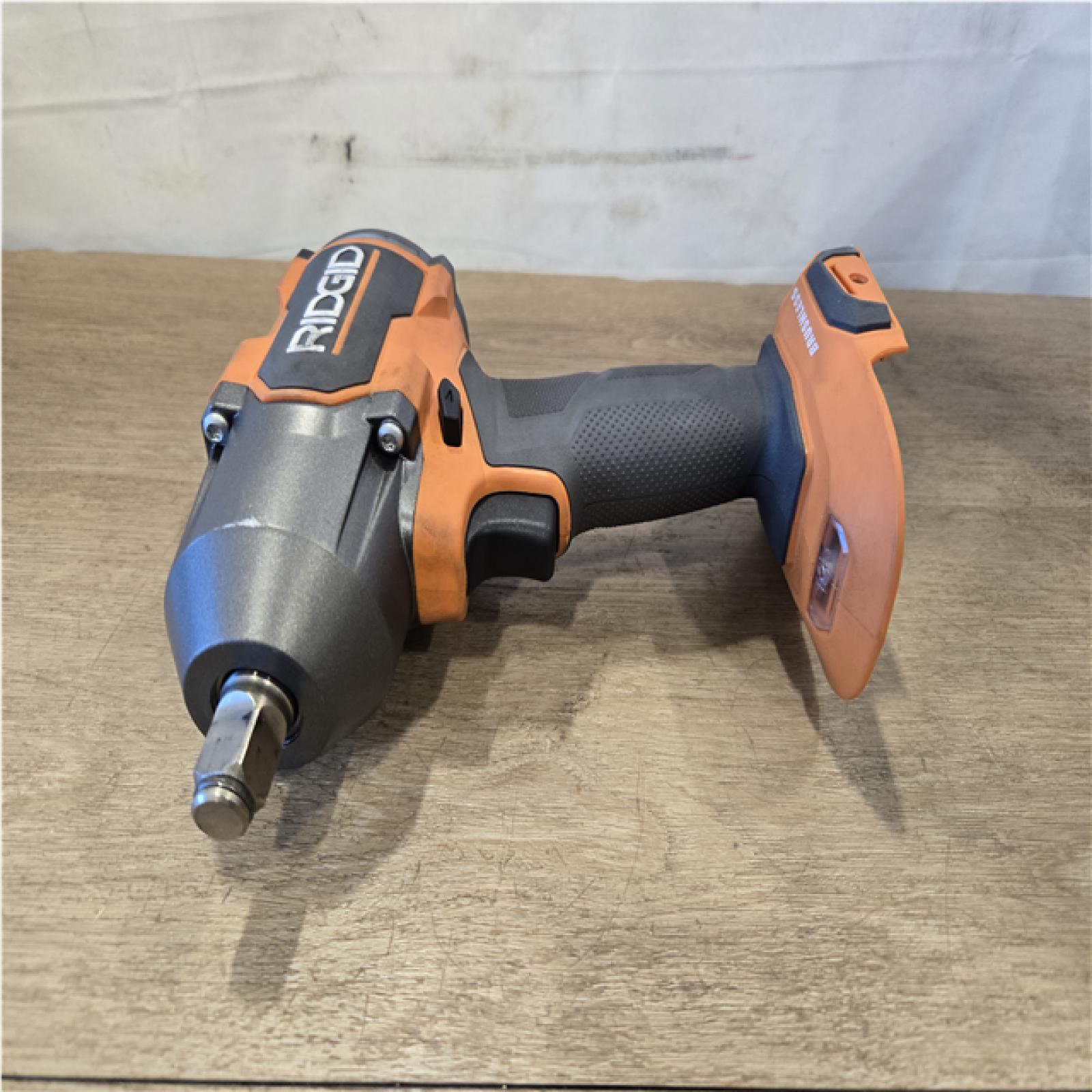 AS-IS RIDGID 18V Brushless Cordless 4-Mode 1/2 in. Mid-Torque Impact Wrench with Friction Ring (Tool Only)