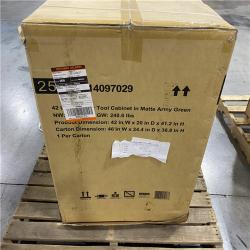 DALLAS LOCATION -  Husky Heavy-Duty 42 in. W 7-Drawer Matte Army Green Rolling Tool Cabinet