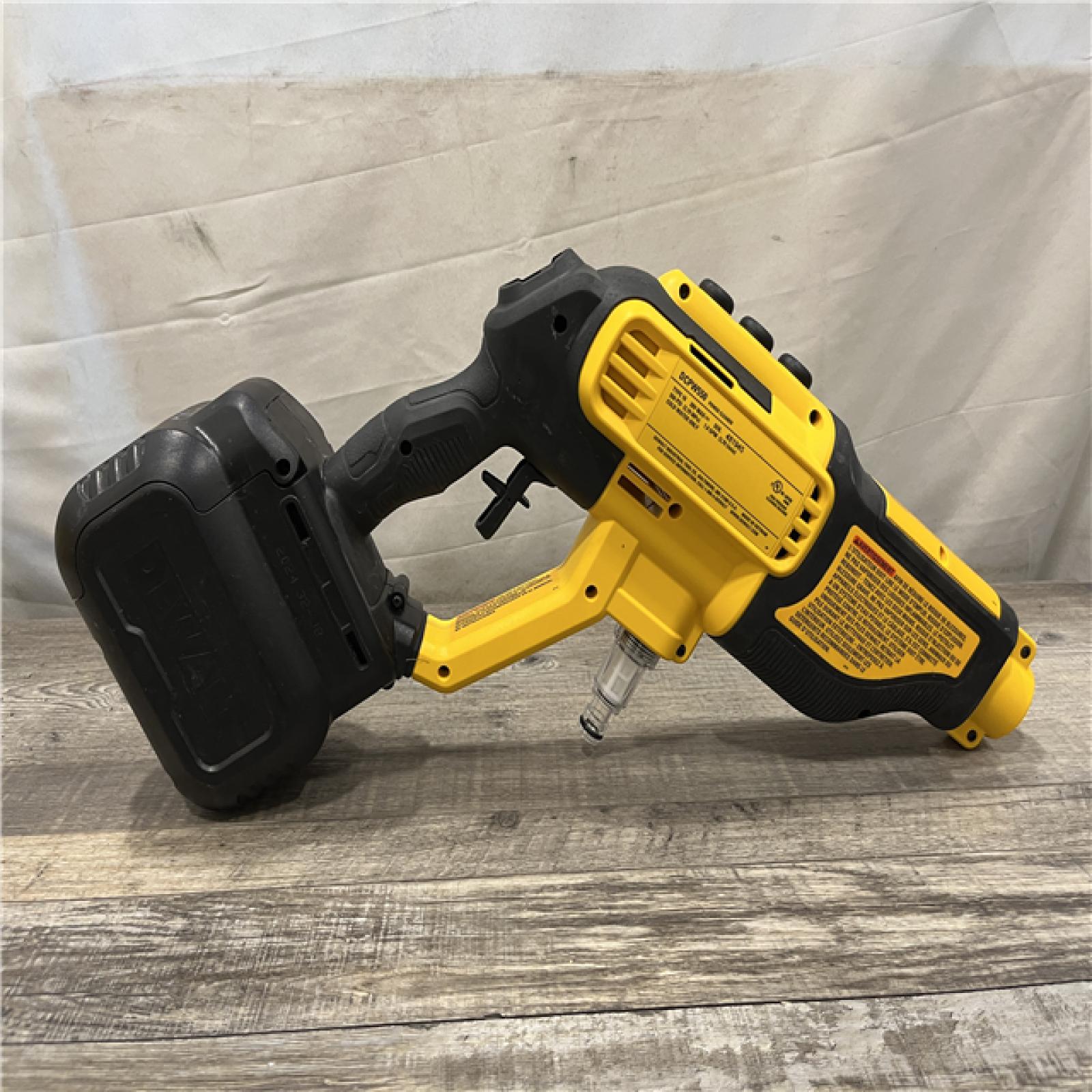 AS-IS DEWALT 20V MAX 550 PSI 1.0 GPM Cold Water Cordless Power Cleaner with 4-Nozzles (Tool Only)