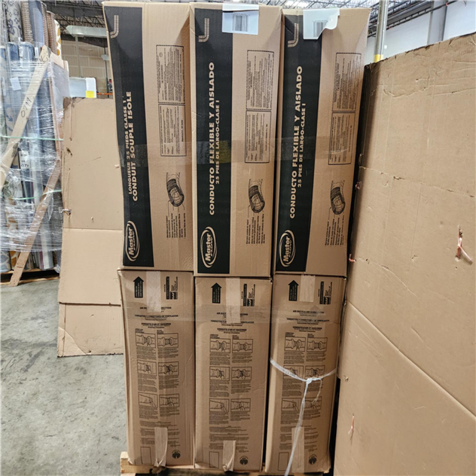 Phoenix NEW Master Flow 7 in. x 25 ft. Insulated Flexible Duct R8 Silver Jacket Pallet (18-Boxes)