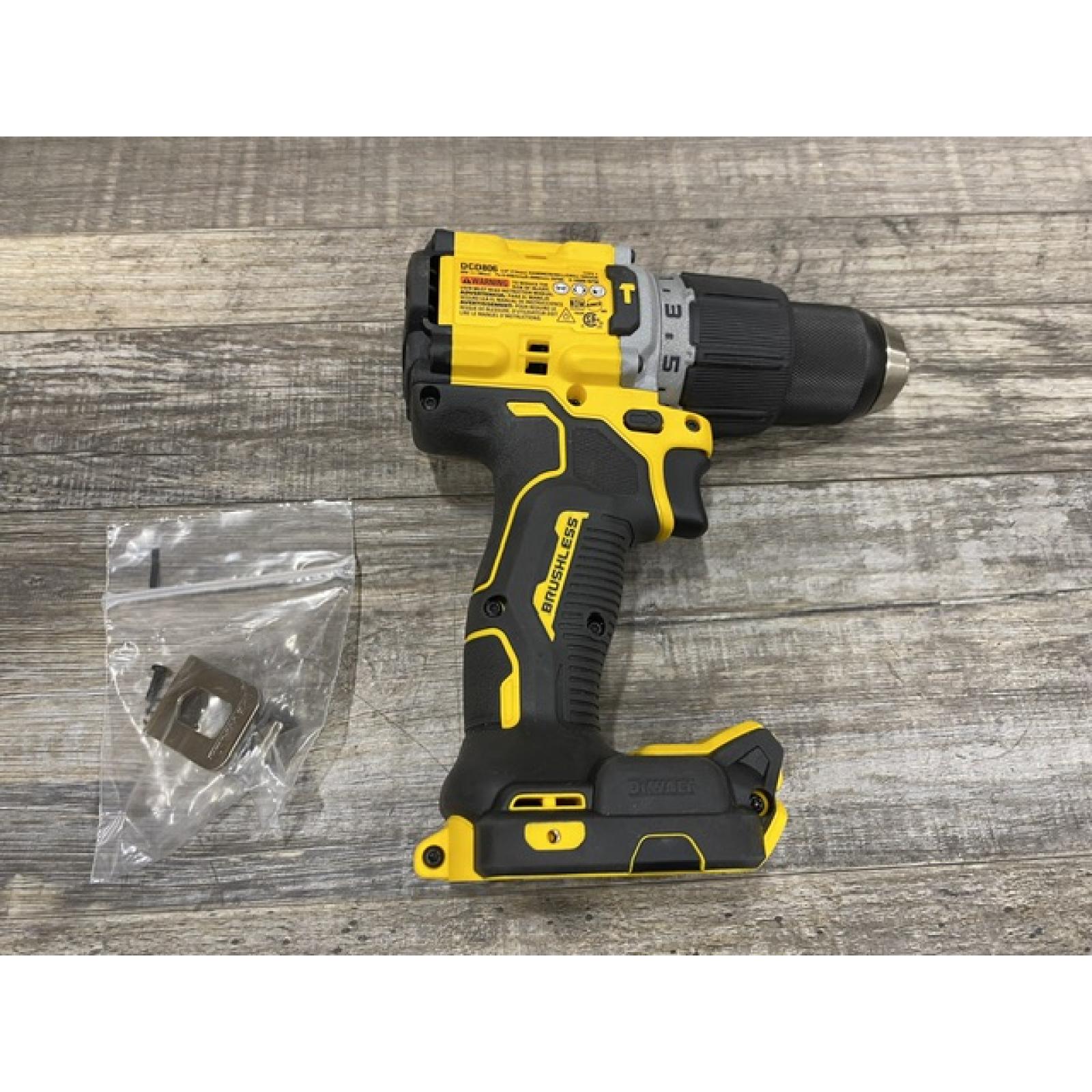AS-IS DEWALT 20V XR Brushless Cordless 1/2 in. Hammer Drill (Tool-Only)