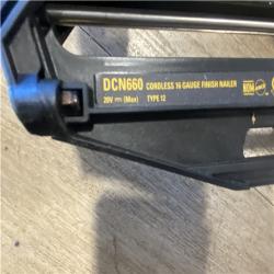 AS-IS DEWALT 20V MAX XR 16-Gauge Electric Cordless Angled Finishing Nailer Kit