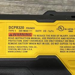 AS-IS DEWALT 20V MAX Cordless Battery Powered Pruner Kit