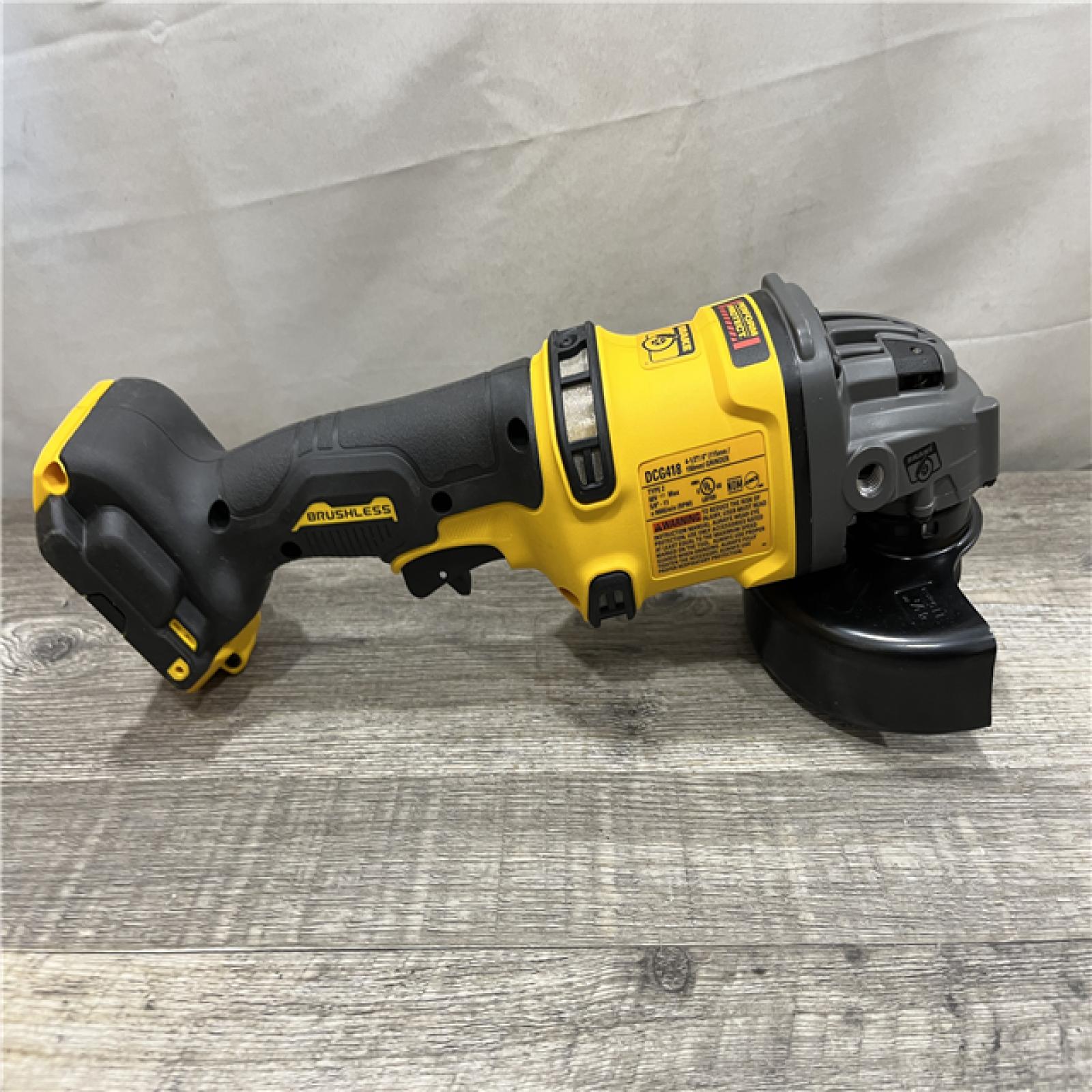 AS-IS DEWALT FLEXVOLT 60V MAX Cordless Brushless 4.5 in. to 6 in. Small Angle Grinder with Kickback Brake (Tool Only)