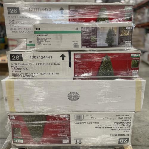 DALLAS LOCATION- AS-IS Mixed Christmas Tree PALLET (9 UNITS)