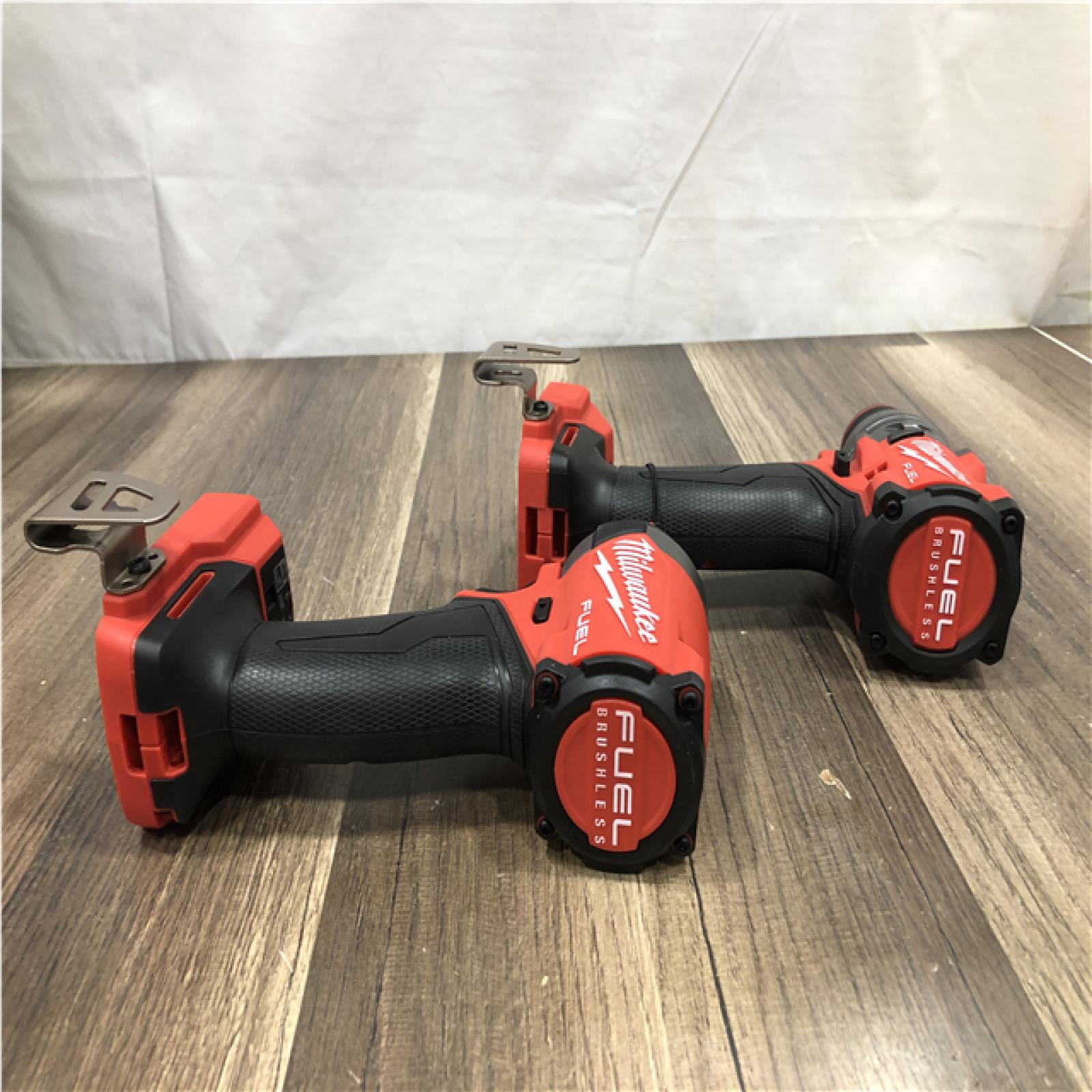 AS-IS Milwaukee FUEL 18V Lithium-Ion Brushless Cordless Hammer Drill and Impact Driver Combo Kit