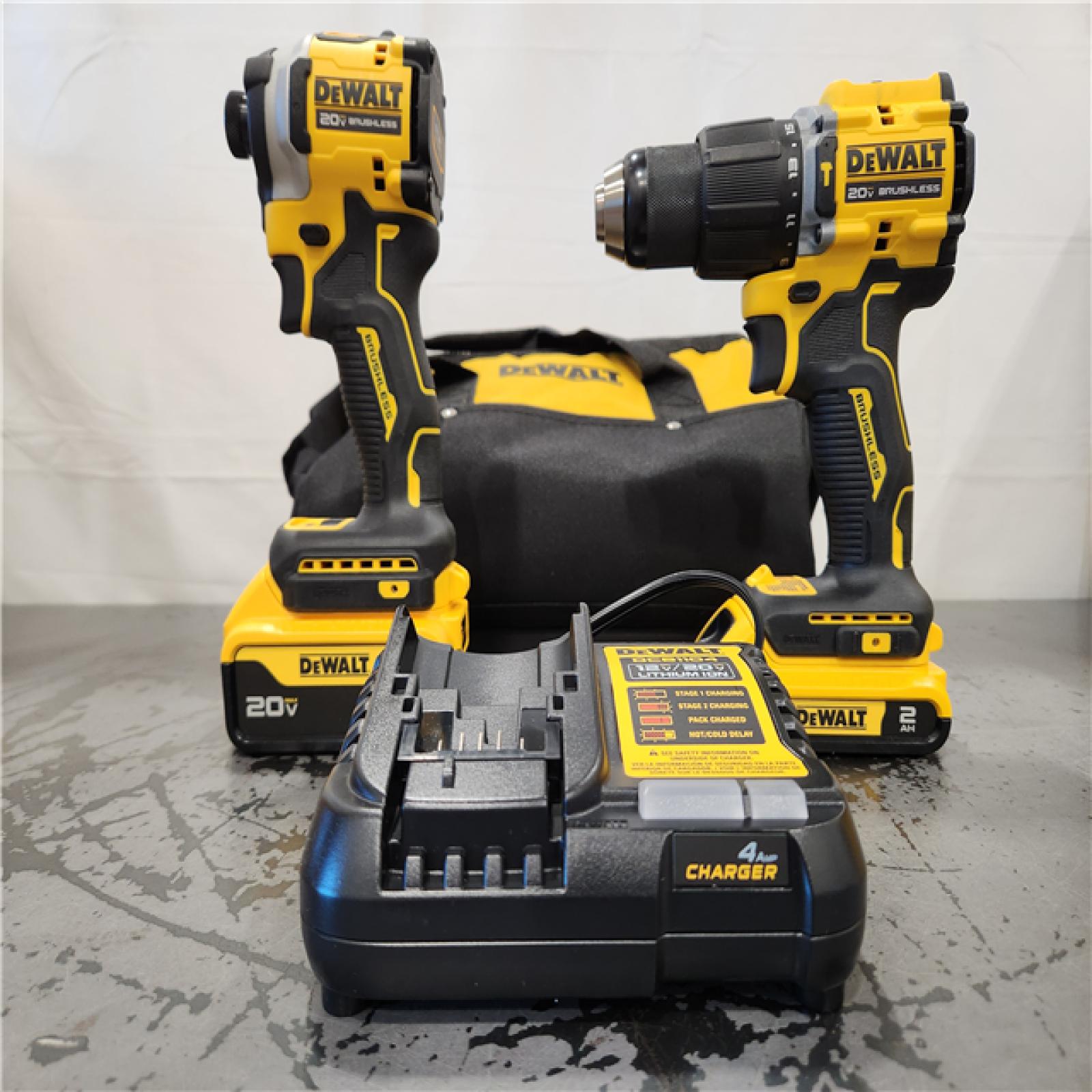 AS-IS- DeWalt 2-Tool Combo Kit W/ (2) BATTERY & CHARGER