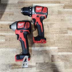 HOUSTON LOCATION - AS-IS Milwaukee 18V Lithium-Ion Cordless Drill Driver/Impact Driver Combo Kit